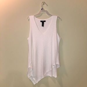 White House Black Market White Tunic Tank (Petite)